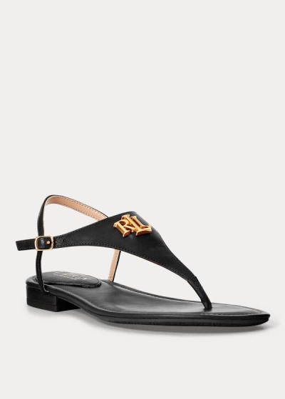 Sandálias Ralph Lauren Ellington Couro Mulher 07986-AEJX